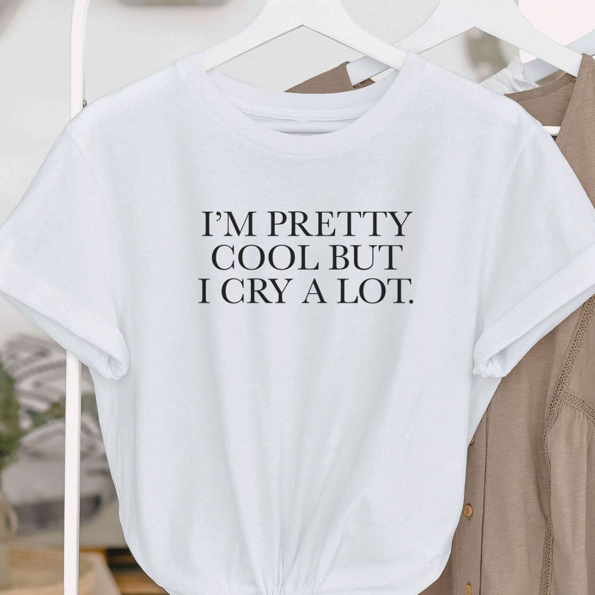 Cool Crying Women Tee Casual