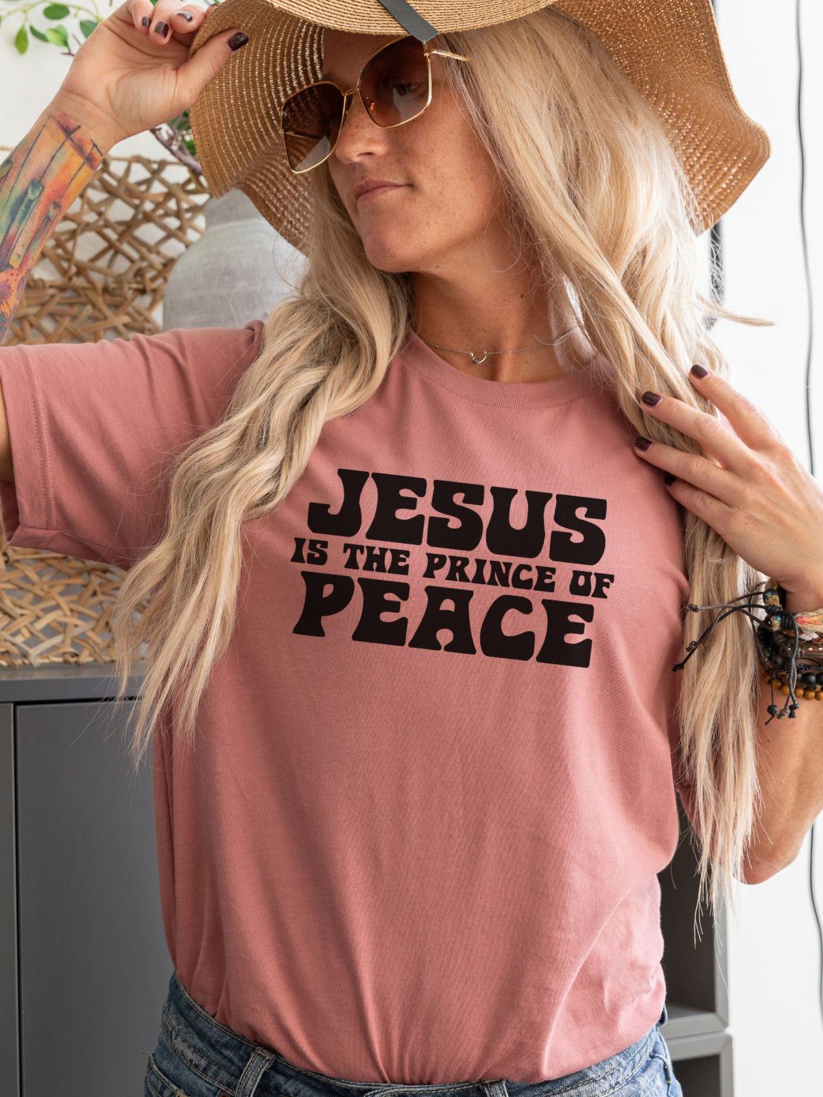 Jesus Womens T-Shirt Religious Casual