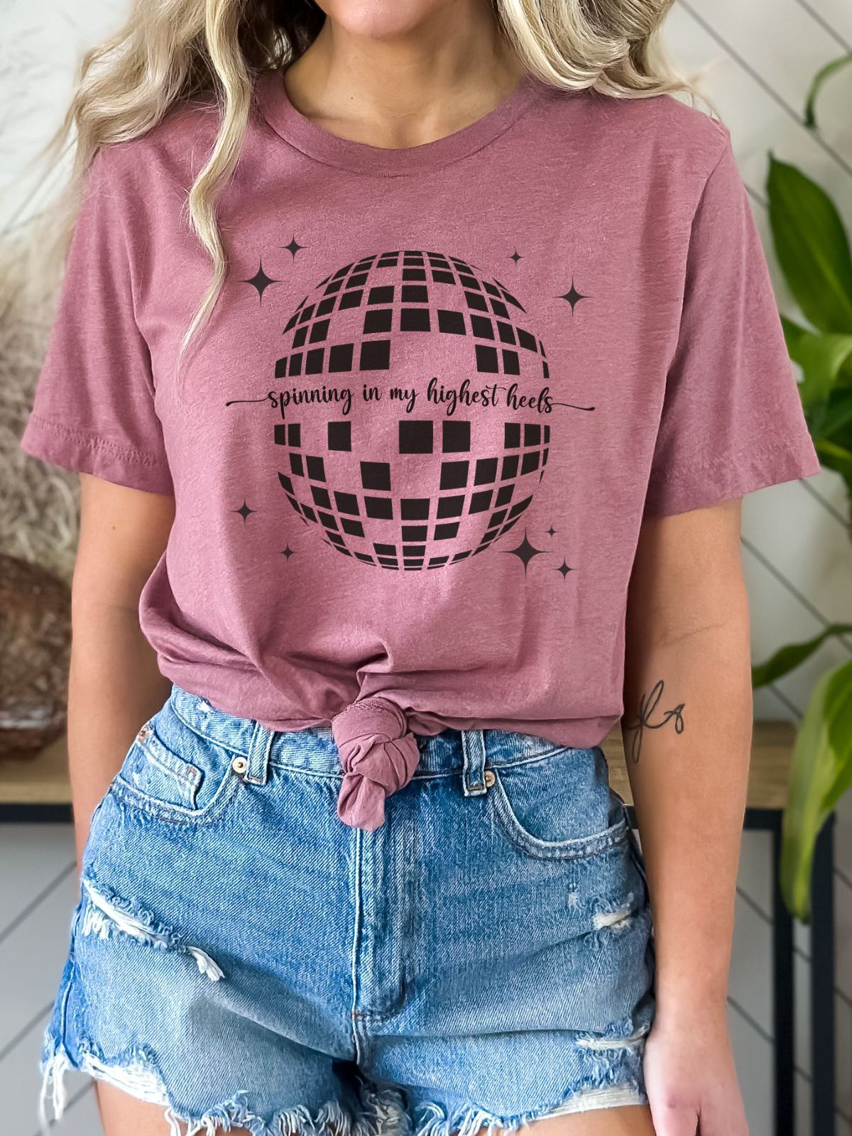 Disco Ball Womens T-Shirt Casual Party
