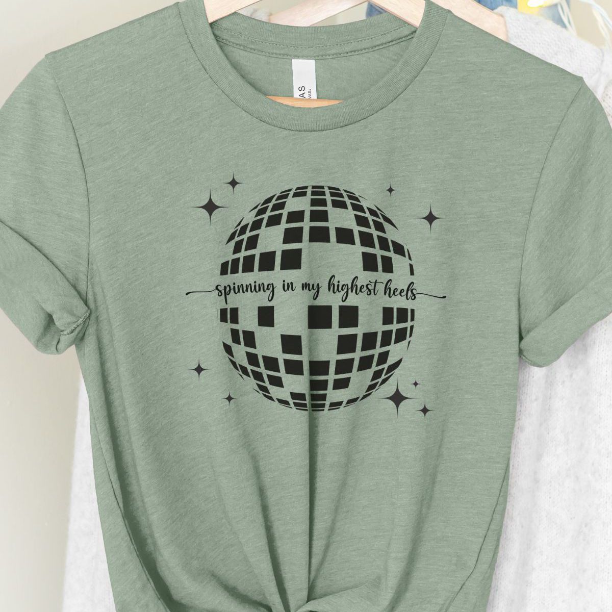 Disco Ball Womens T-Shirt Casual Party