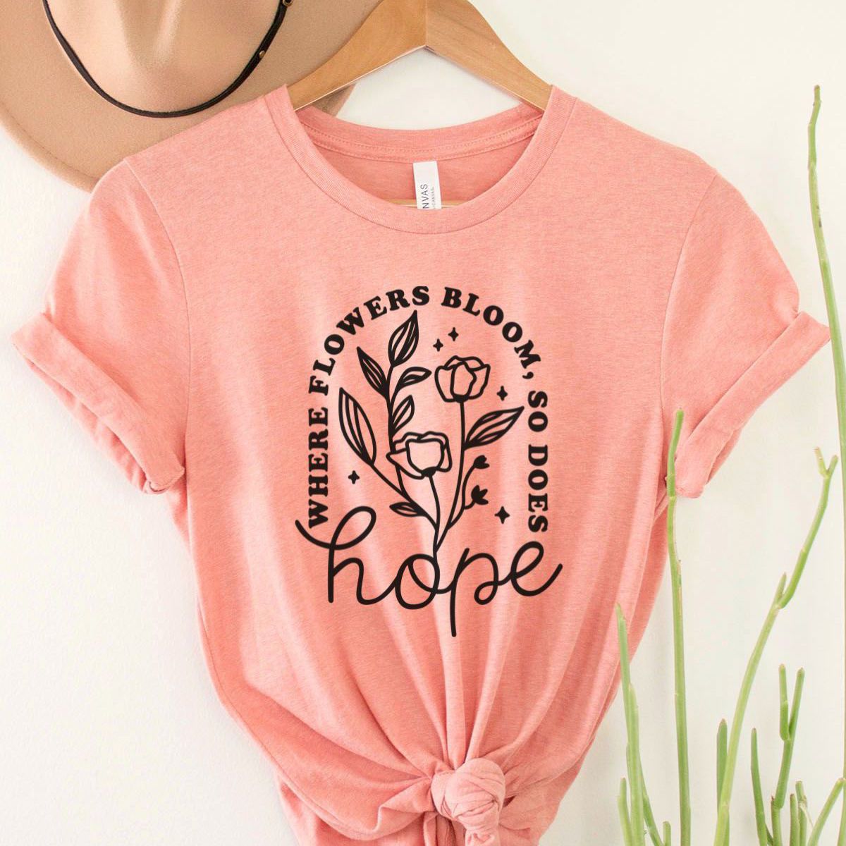 Hope Women's T-Shirt Spring Floral