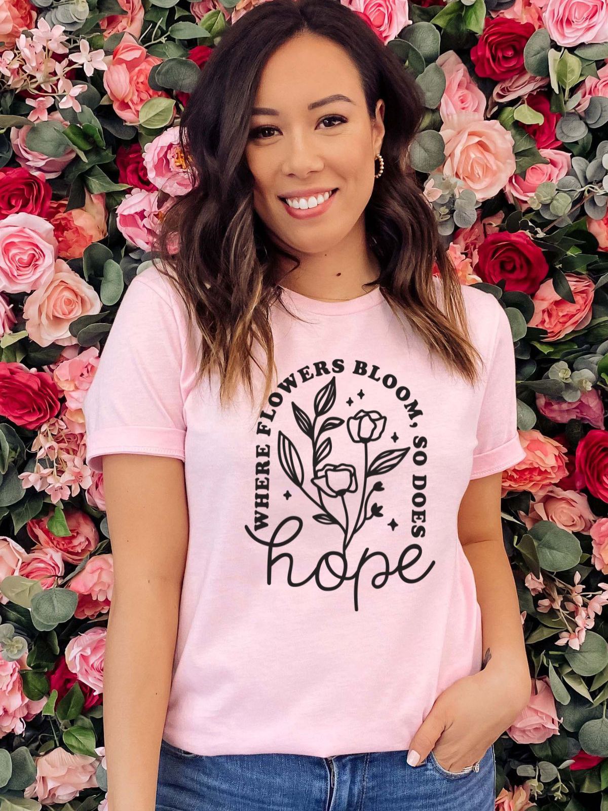 Hope Women's T-Shirt Spring Floral