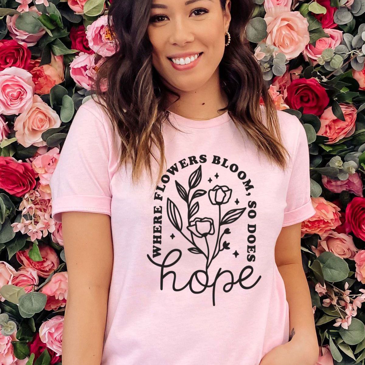 Hope Women's T-Shirt Spring Floral