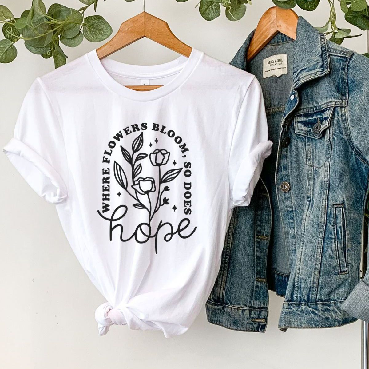 Hope Women's T-Shirt Spring Floral