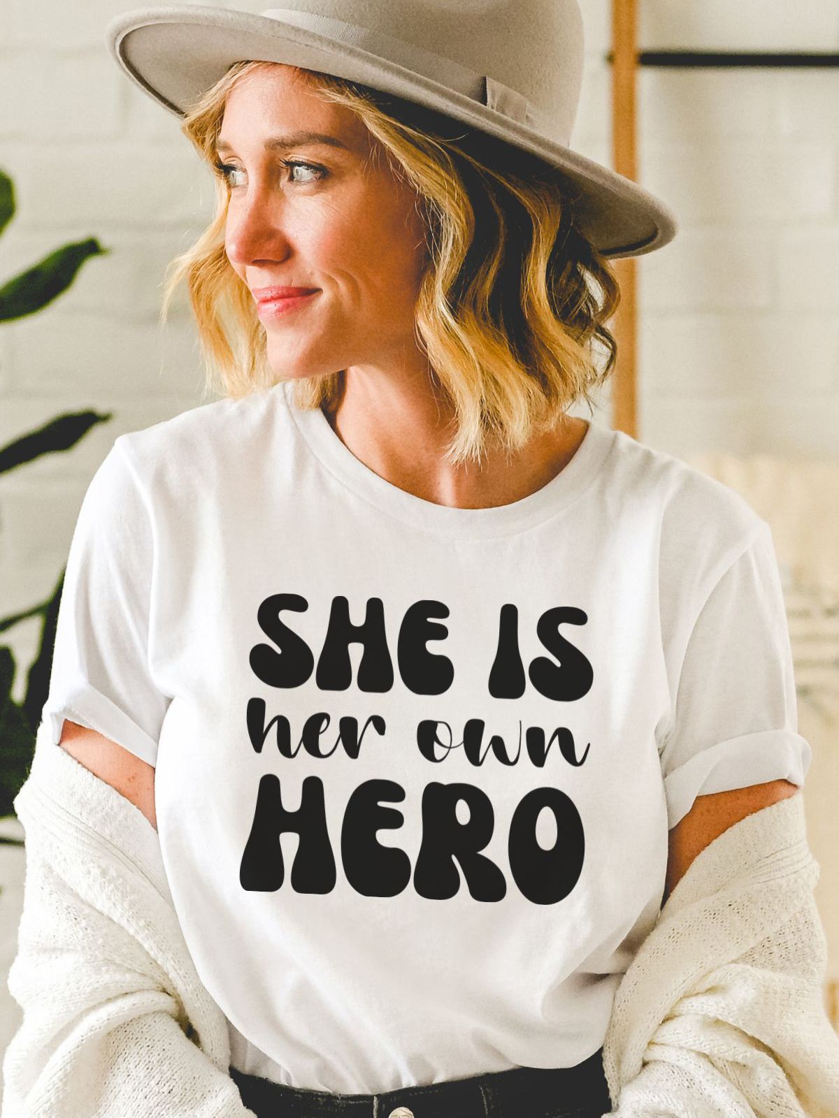 She Is Her Own Hero Shirt