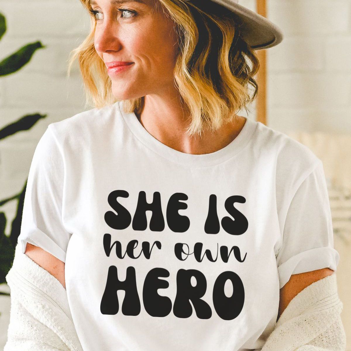 She Is Her Own Hero Shirt
