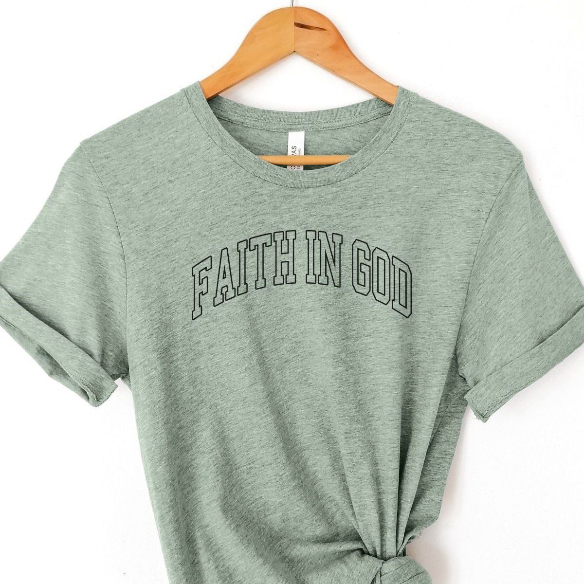 Faith In God Womens T-Shirt