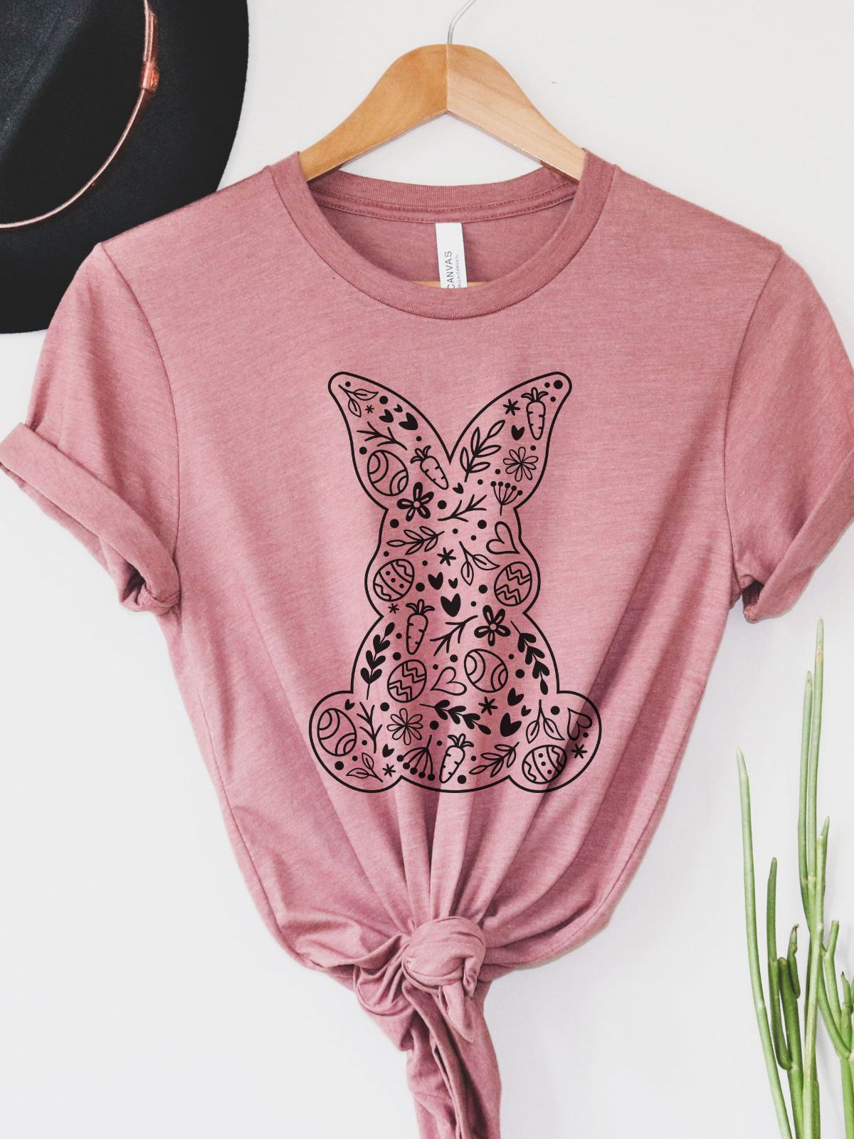 Floral Bunny Women's T-Shirt Easter
