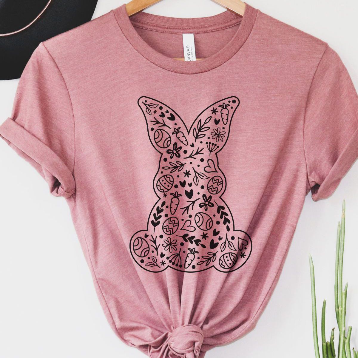 Floral Bunny Women's T-Shirt Easter