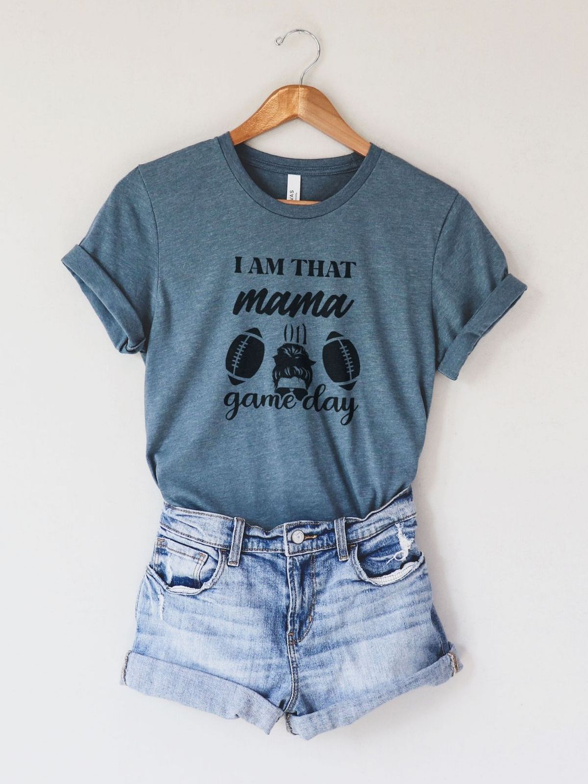 Game Day Mama Womens T-Shirt Casual