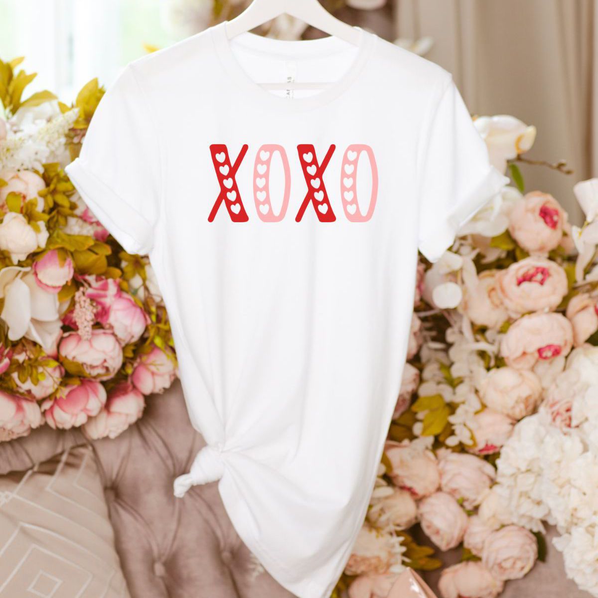 XOXO Womens T-Shirt Valentines Day