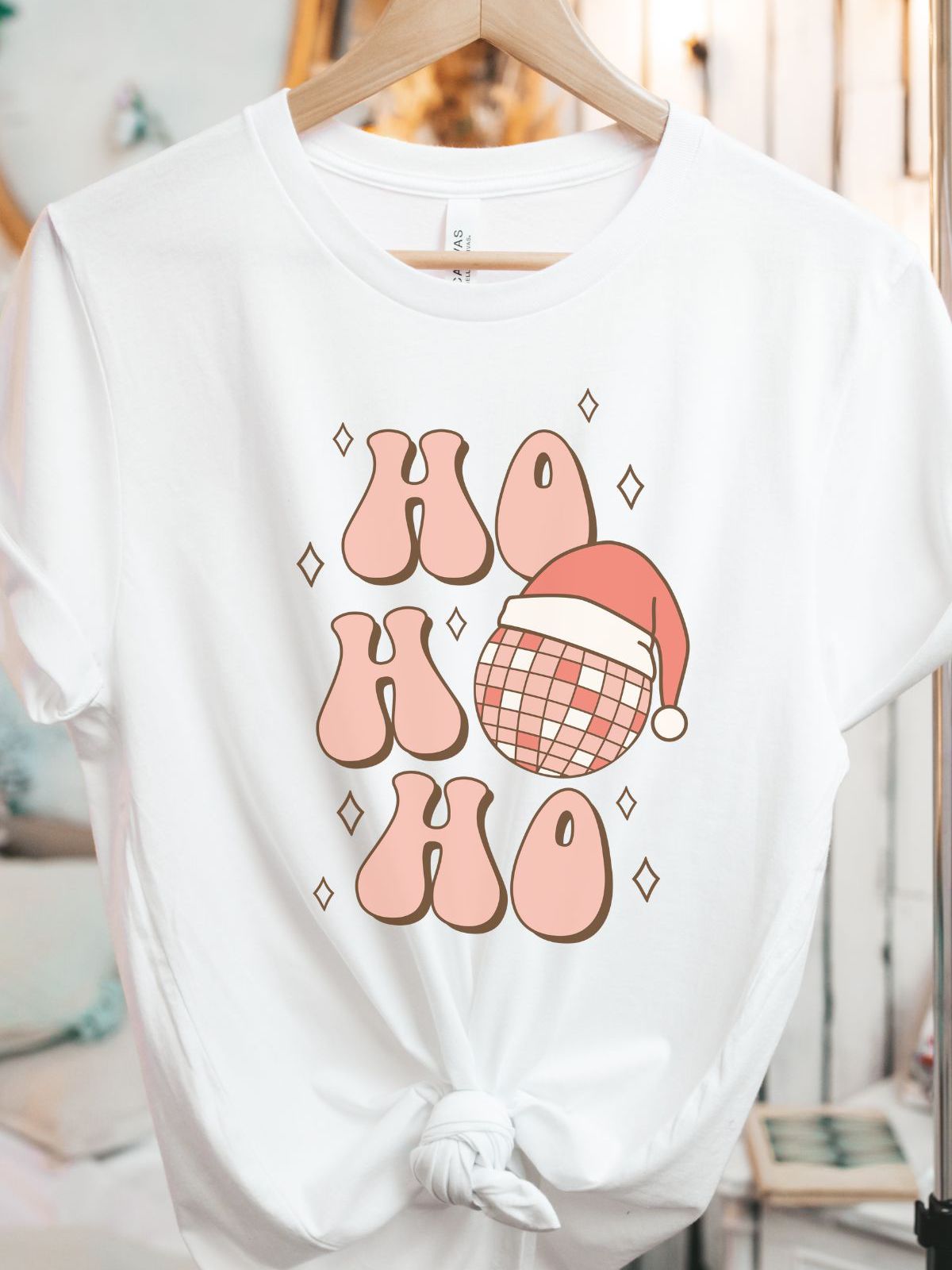 Ho Ho Ho Womens T-Shirt Christmas