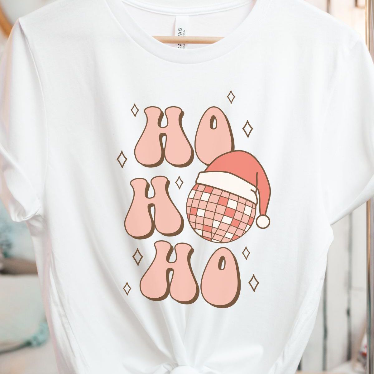 Ho Ho Ho Womens T-Shirt Christmas