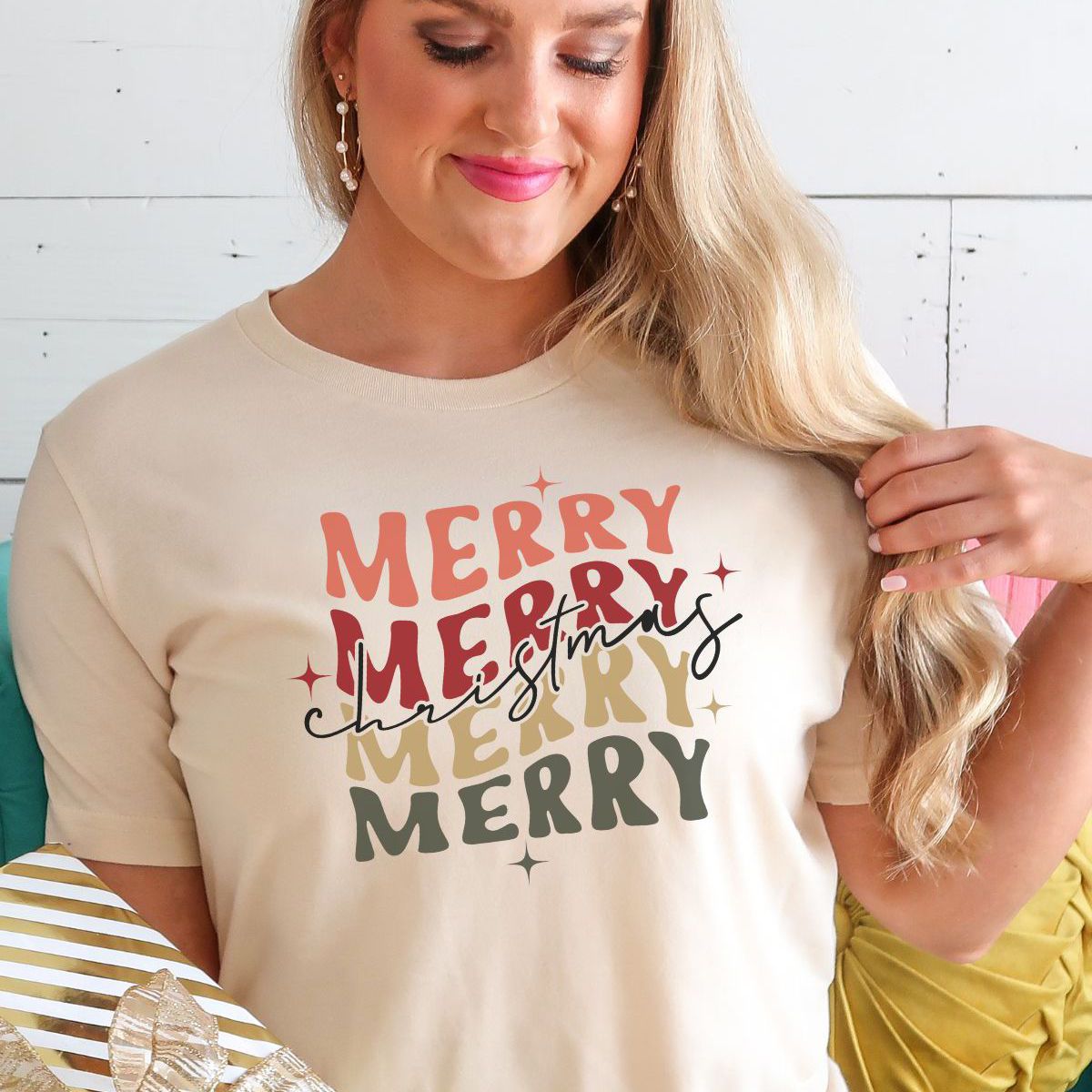 Merry Christmas Womens T-Shirt