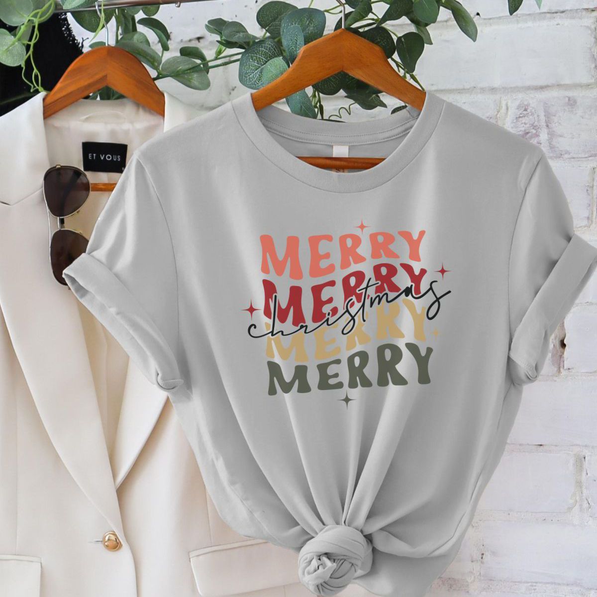 Merry Christmas Womens T-Shirt