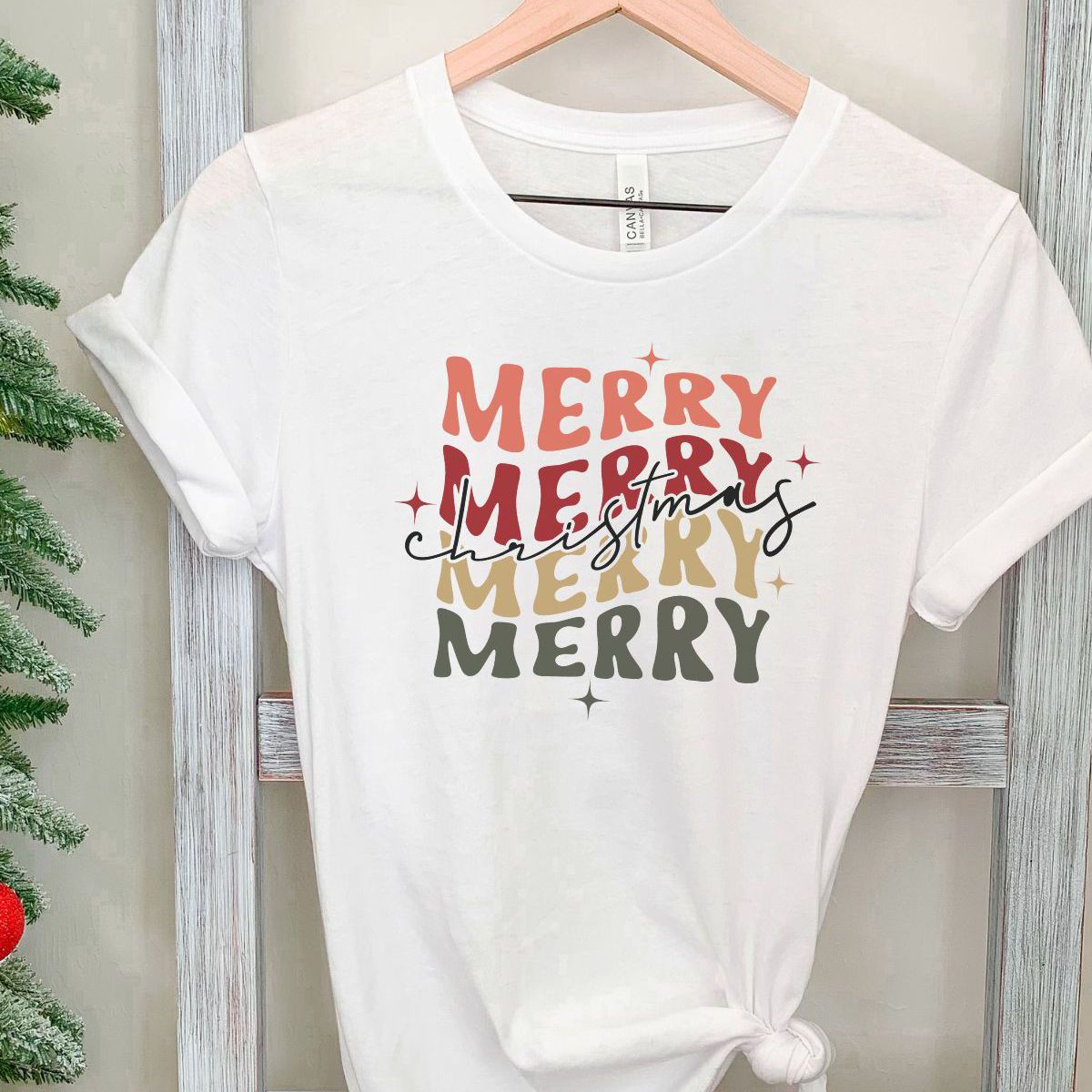 Merry Christmas Womens T-Shirt