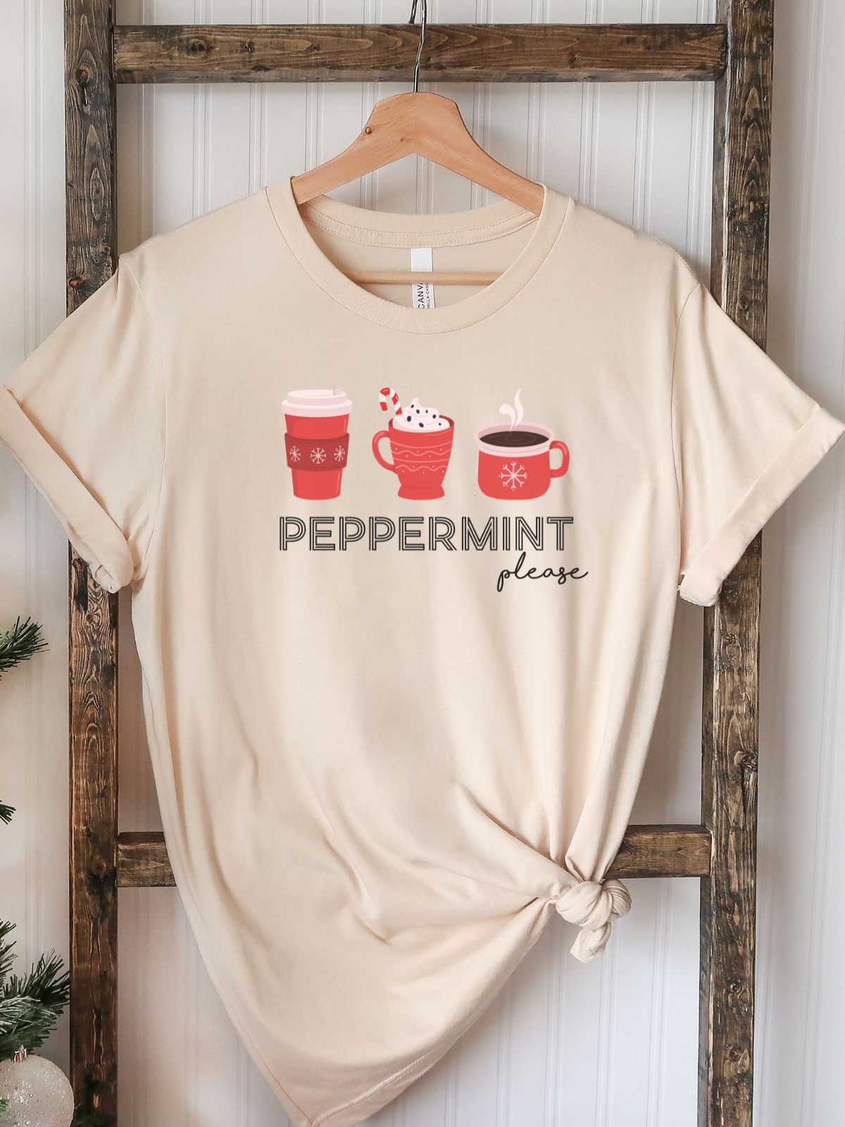 Peppermint Unisex T-Shirt Christmas