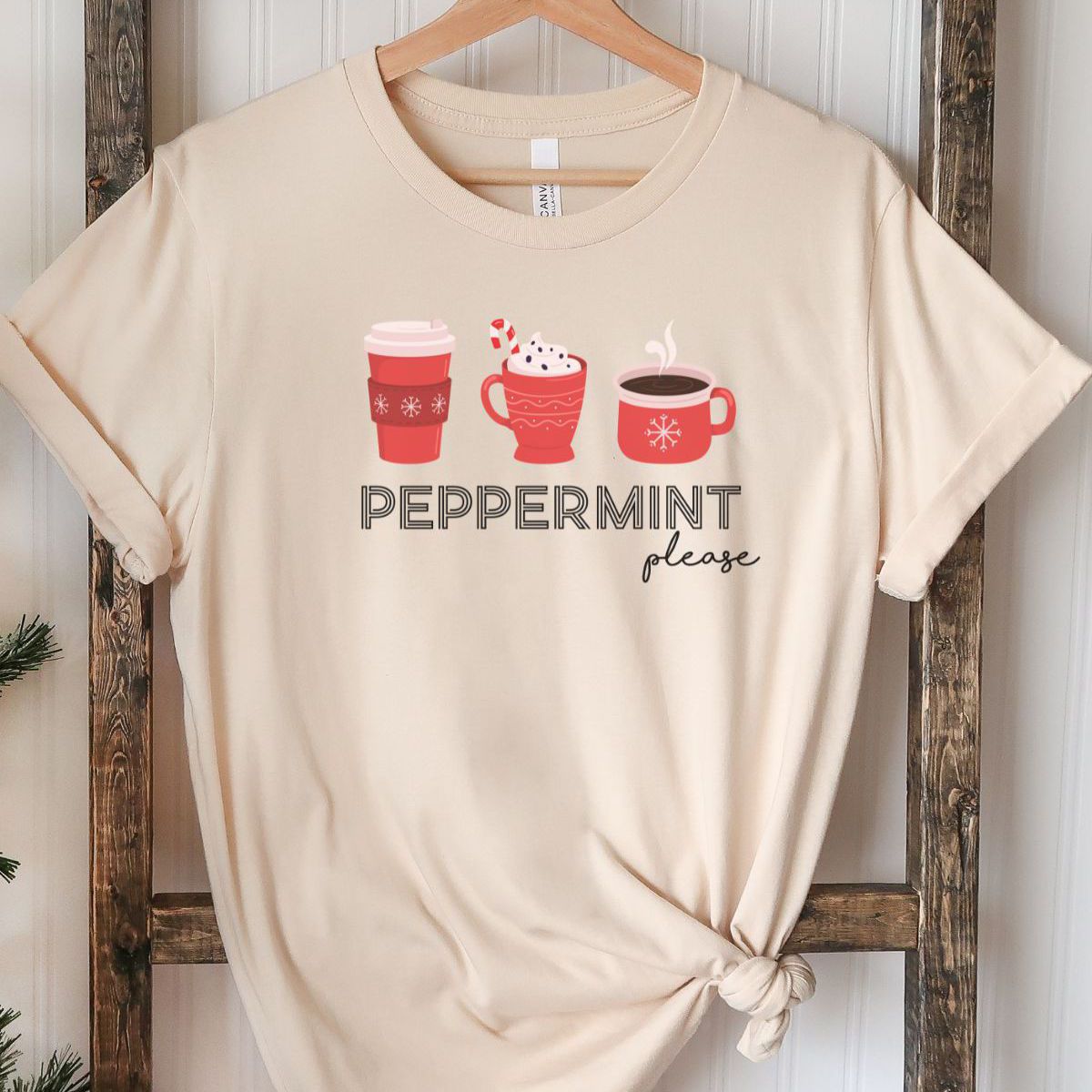 Peppermint Unisex T-Shirt Christmas