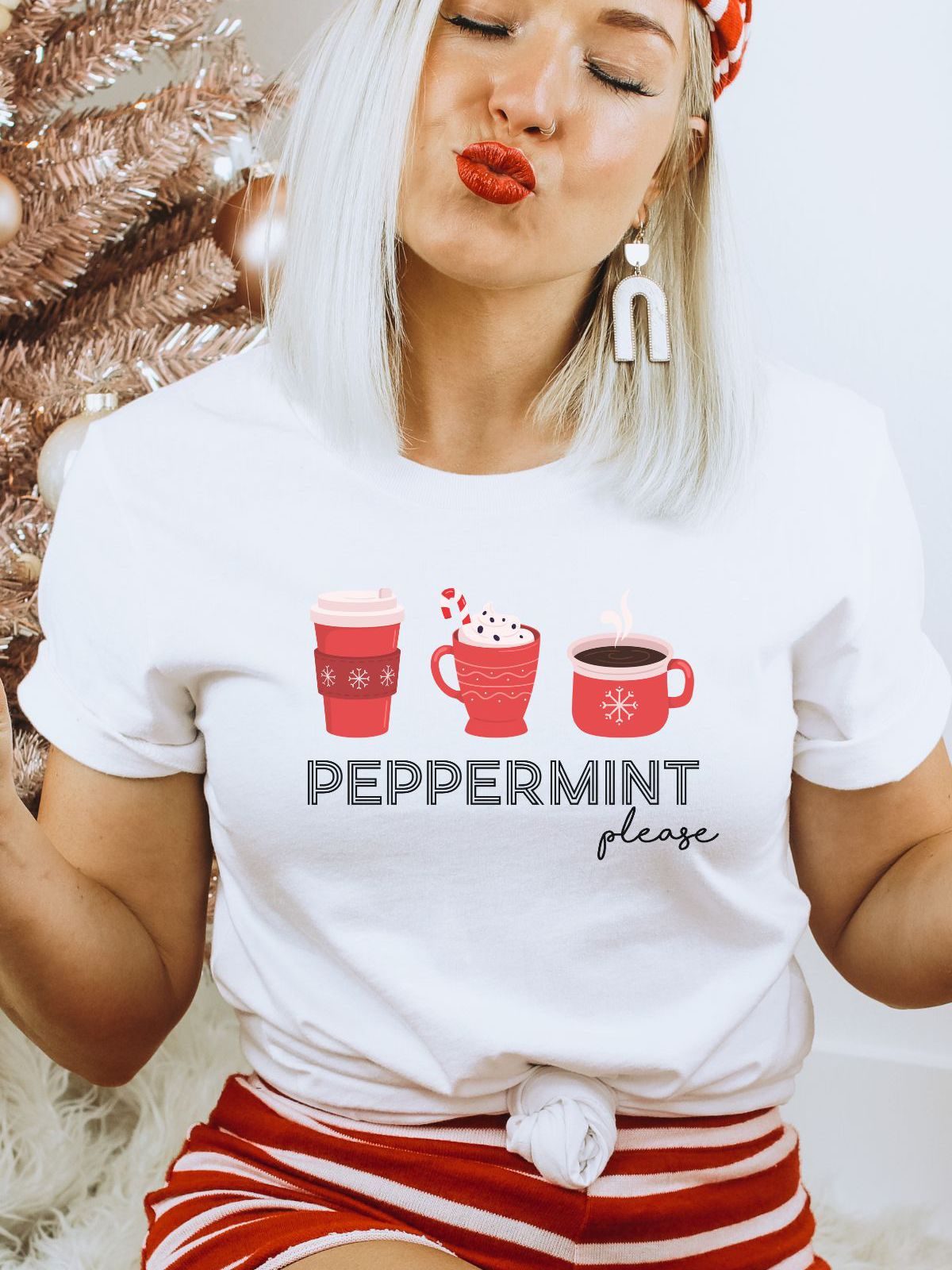 Peppermint Unisex T-Shirt Christmas