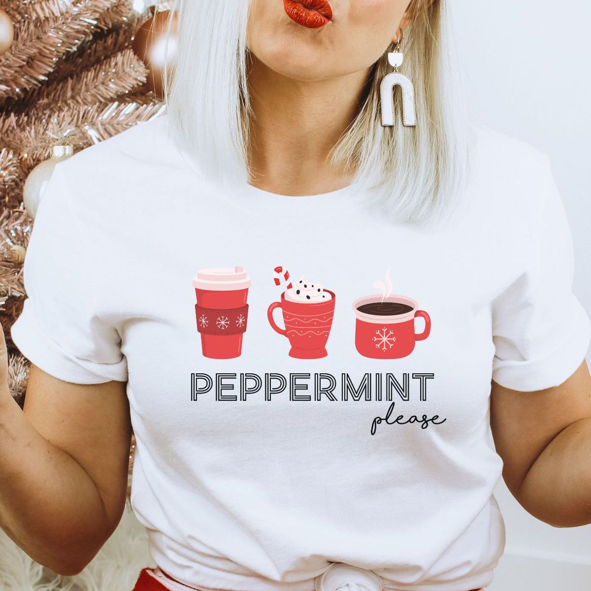 Peppermint Unisex T-Shirt Christmas