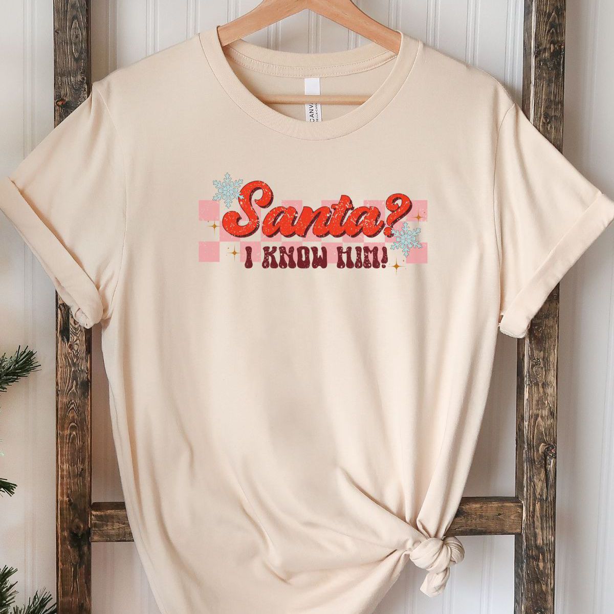 Santa Tee Women Casual Christmas