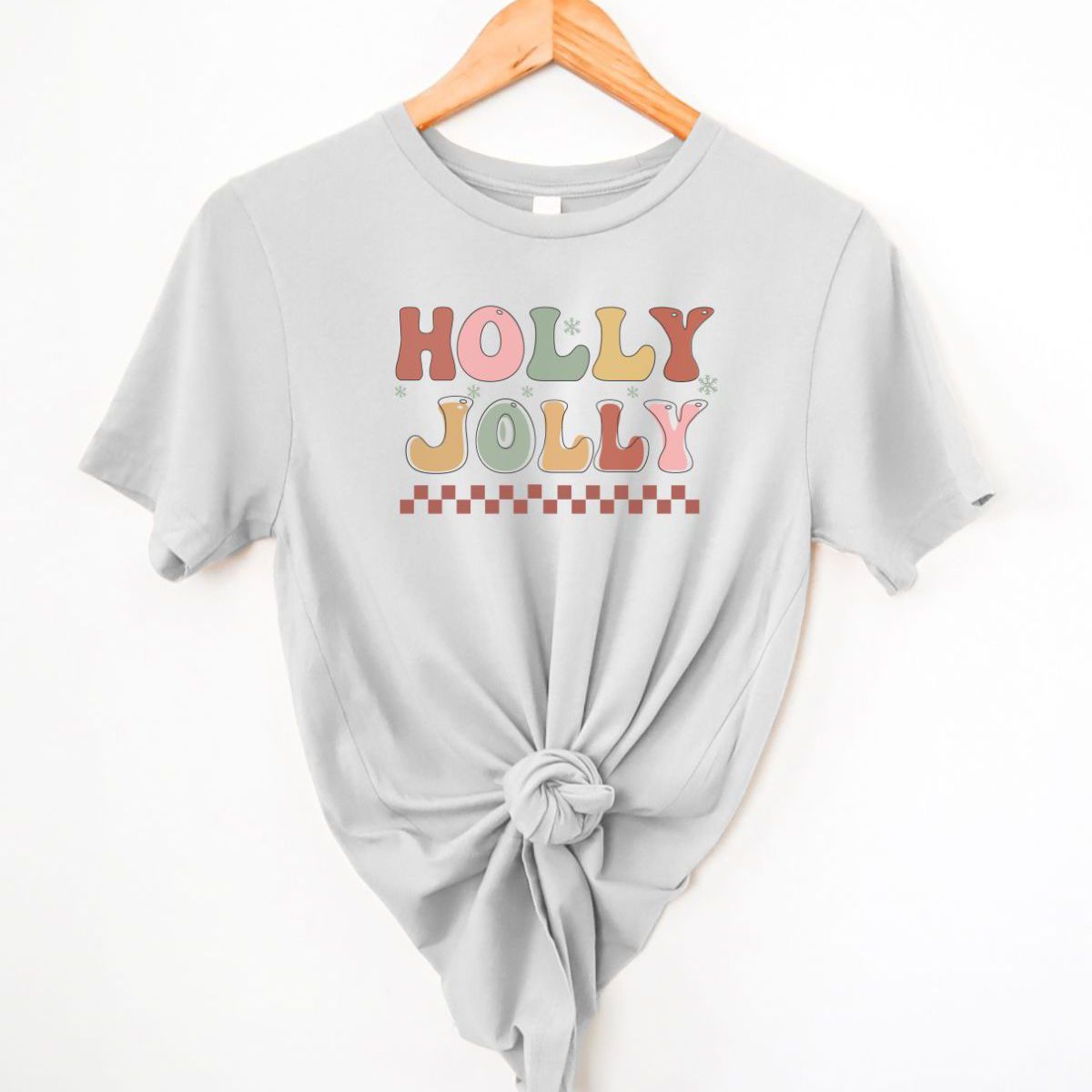 Holly Jolly Womens T-Shirt Christmas