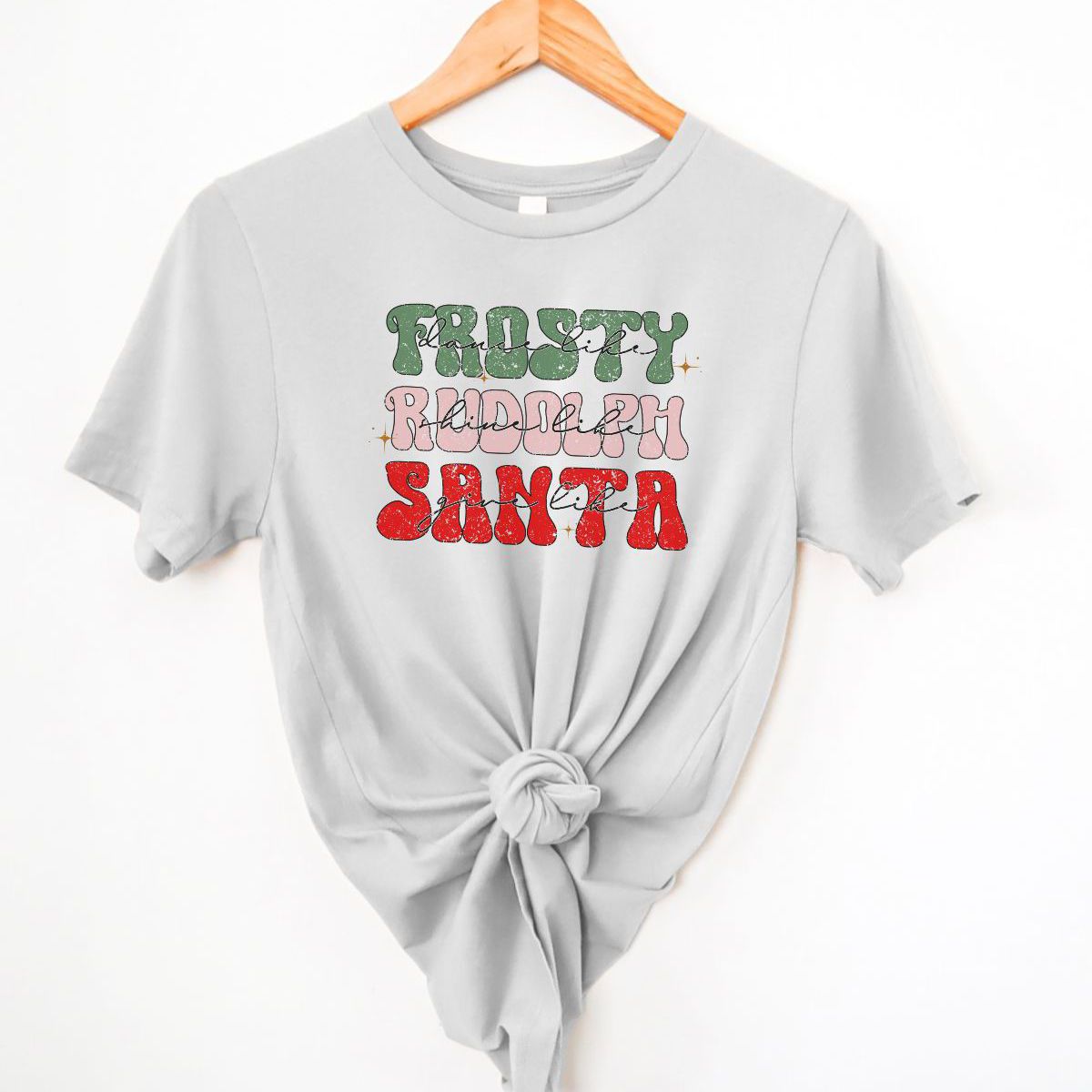 Frosty Rudolph Santa Unisex Tee Christmas