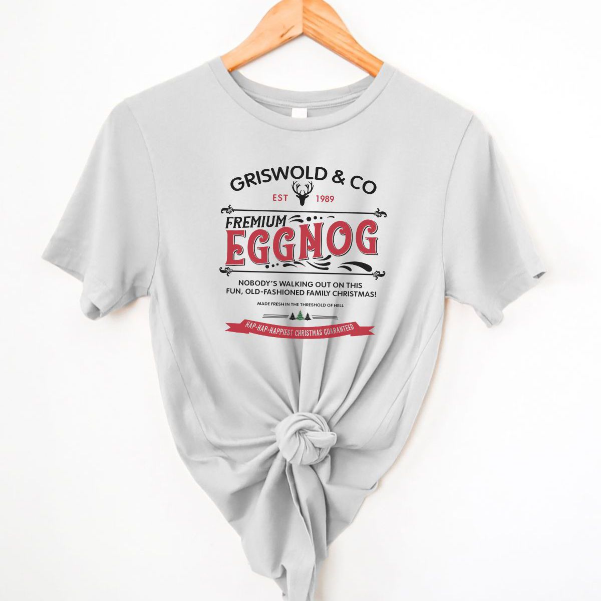 Eggnog Christmas Womens Tee