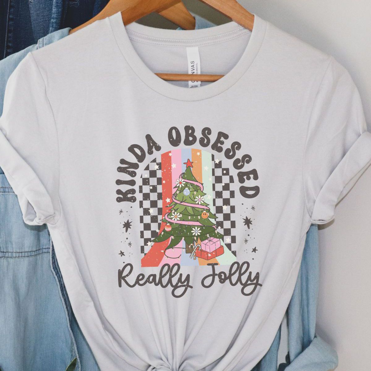 Kinda Obsessed Womens T-shirt Christmas