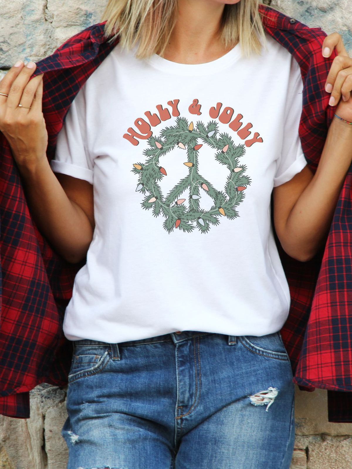 Holly Jolly Unisex Tee Christmas