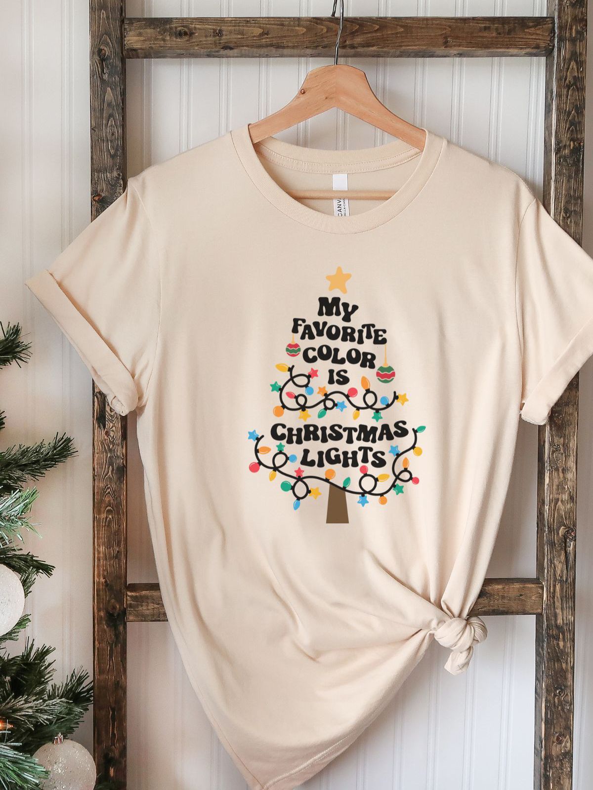 Christmas Lights Women's T-Shirt Holiday