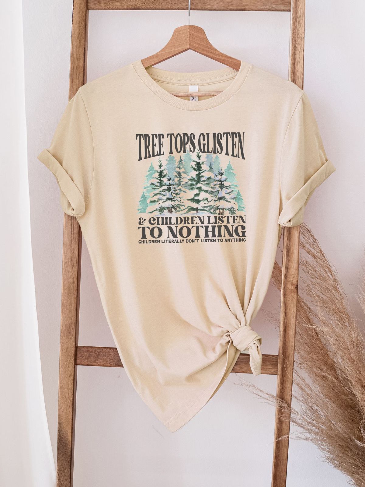 Tree Tops Women T-Shirt Christmas
