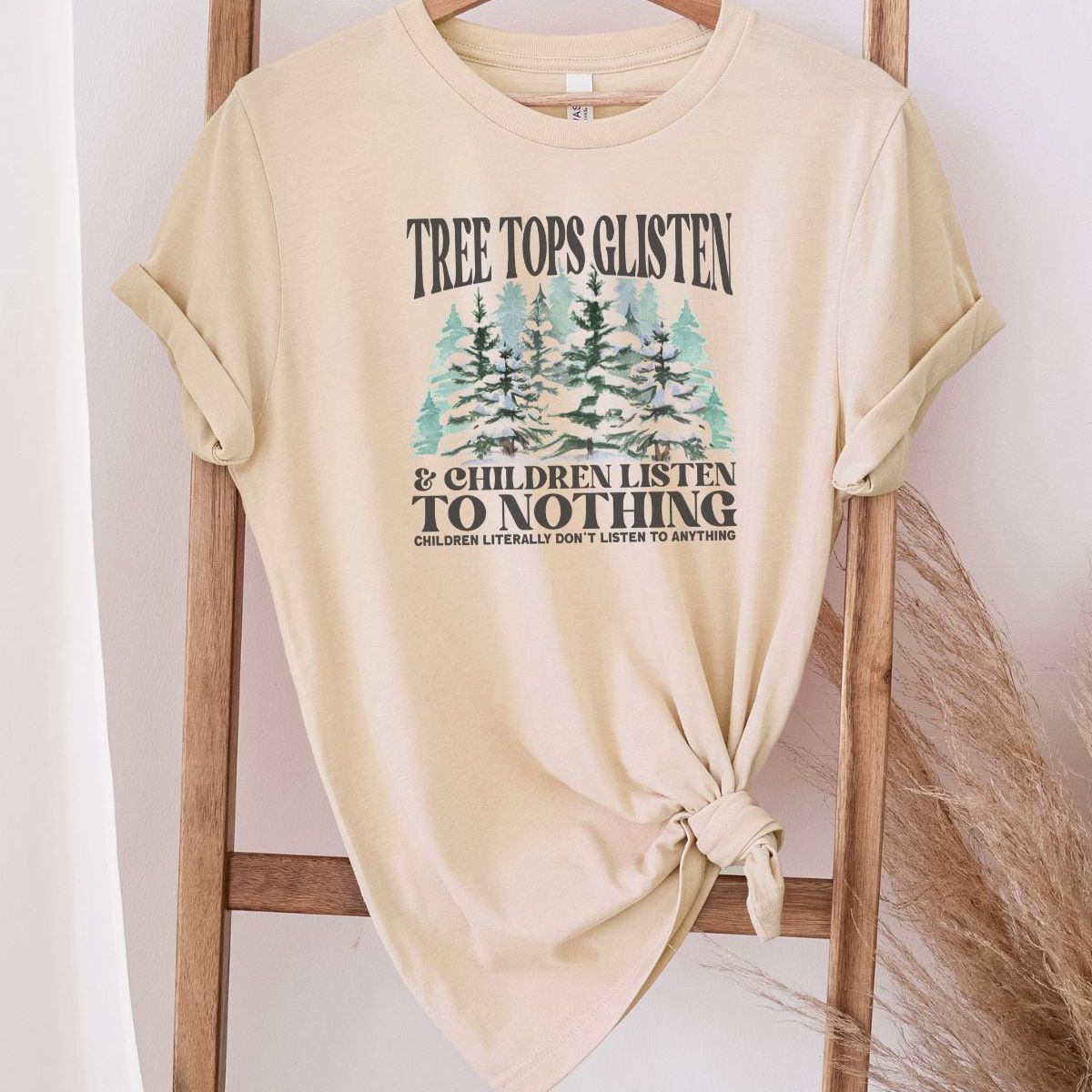 Tree Tops Women T-Shirt Christmas