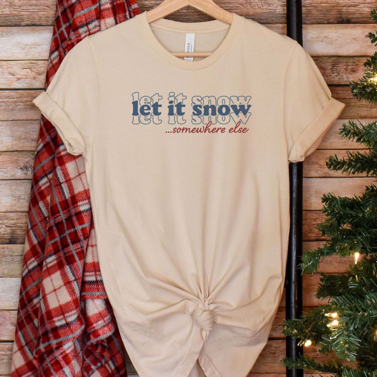 Let It Snow Womens T-Shirt Winter
