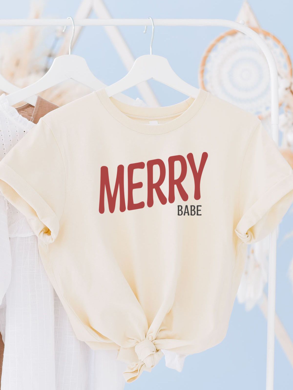 Merry Babe Women'S T-Shirt Christmas