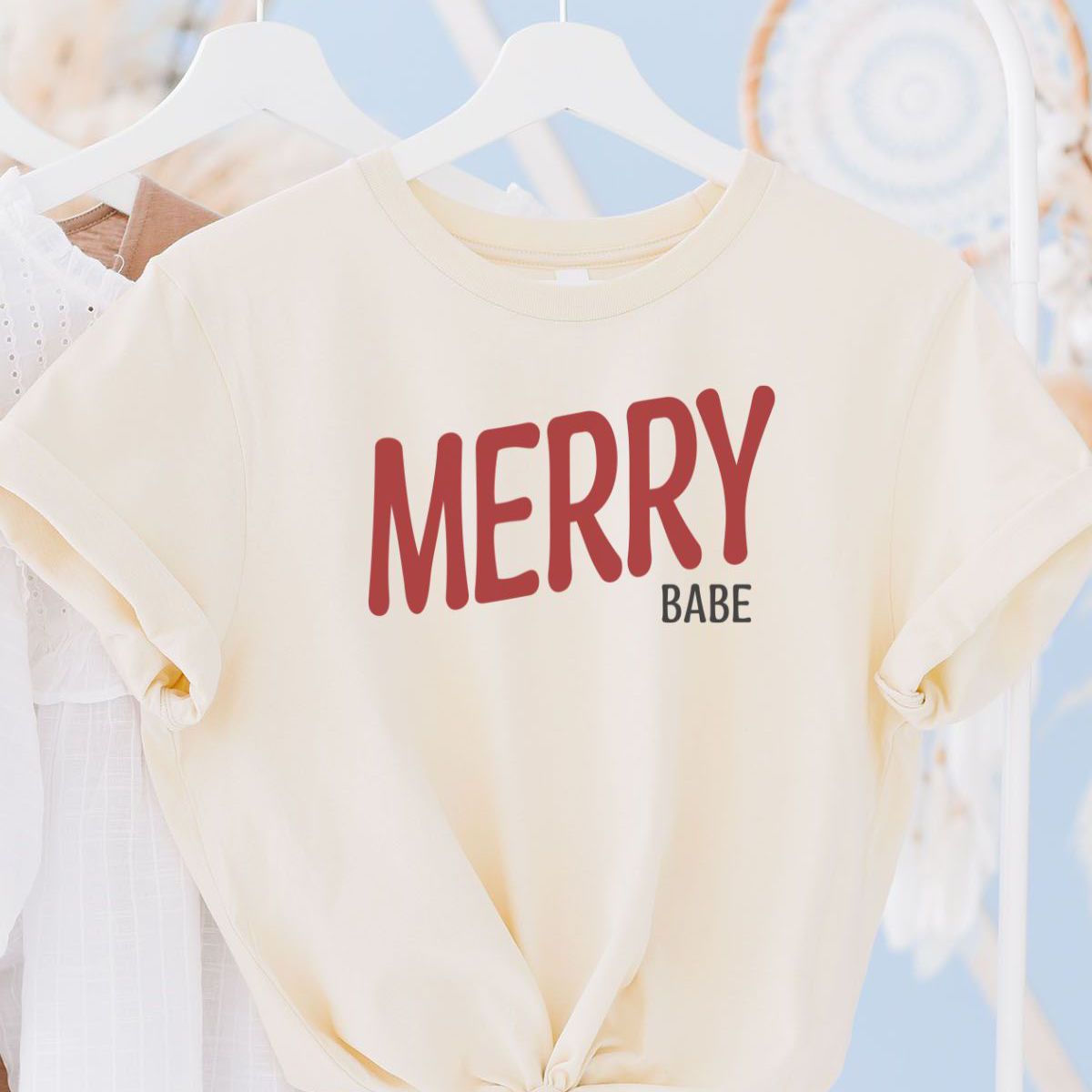 Merry Babe Women'S T-Shirt Christmas