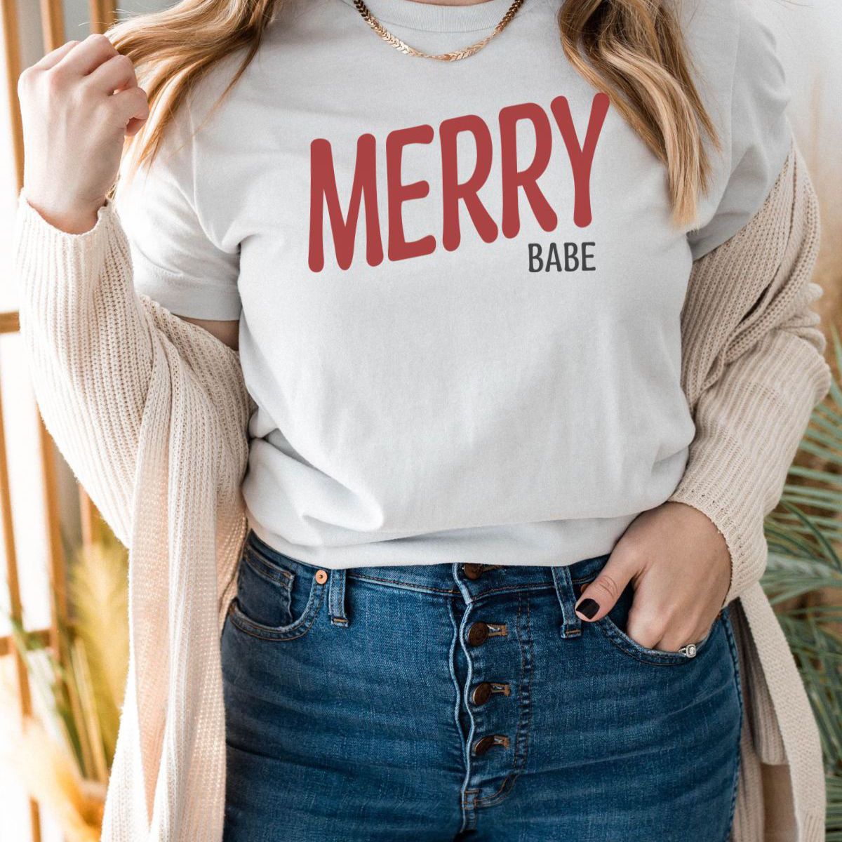 Merry Babe Women'S T-Shirt Christmas