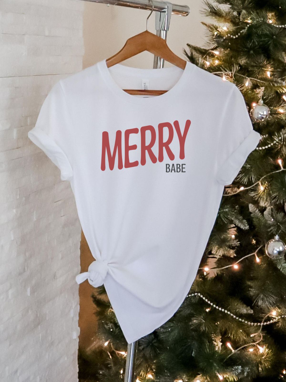 Merry Babe Women'S T-Shirt Christmas