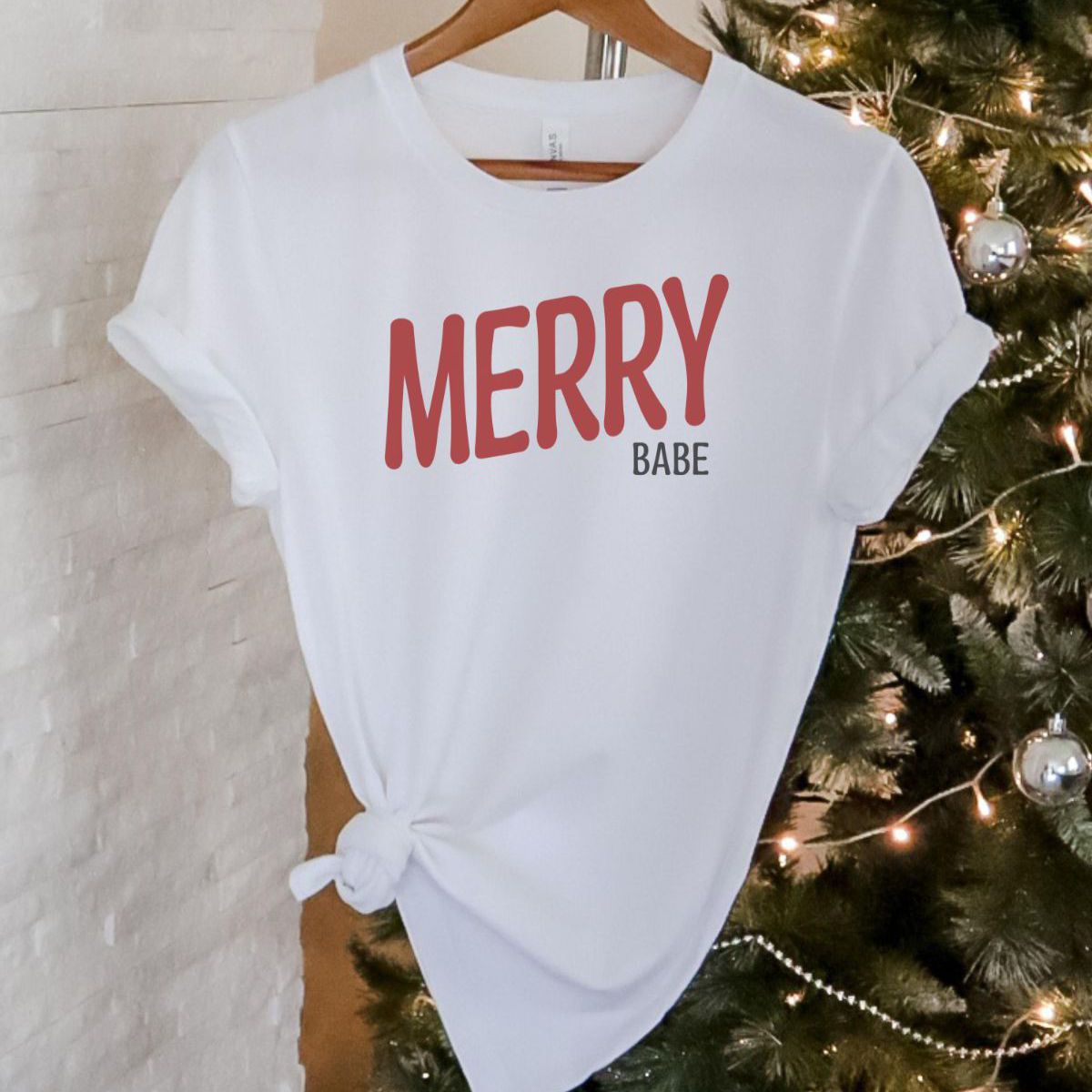 Merry Babe Women'S T-Shirt Christmas