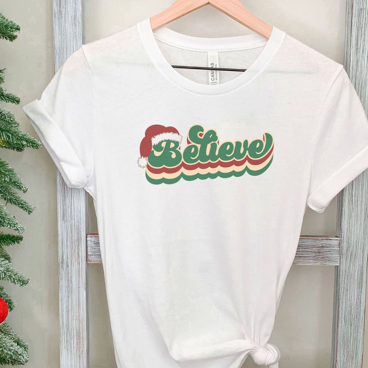 Believe Women's T-Shirt Christmas