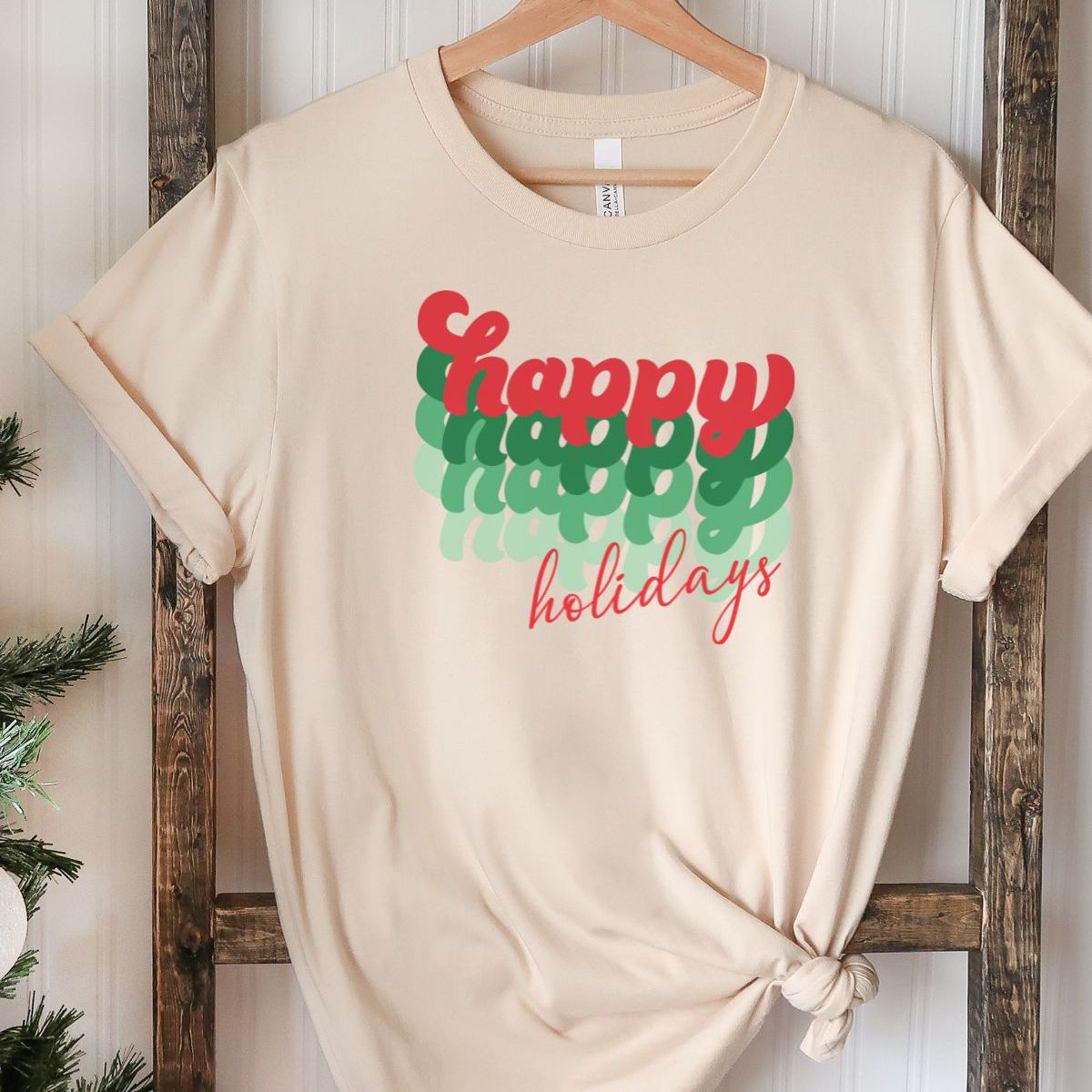 Happy Holidays Women's T-shirt Christmas