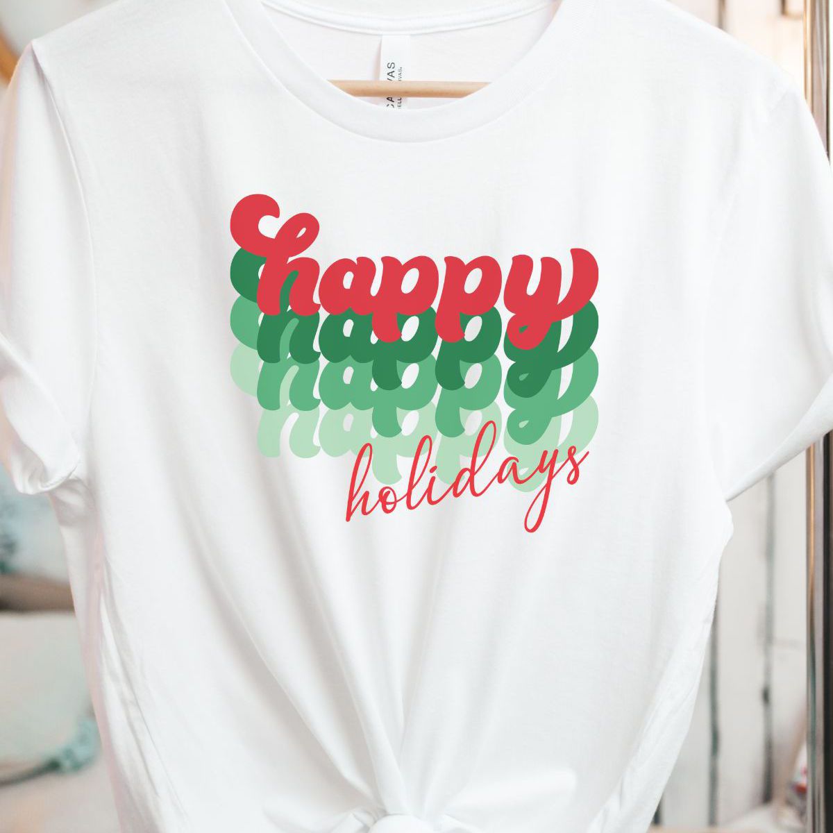 Happy Holidays Women's T-shirt Christmas