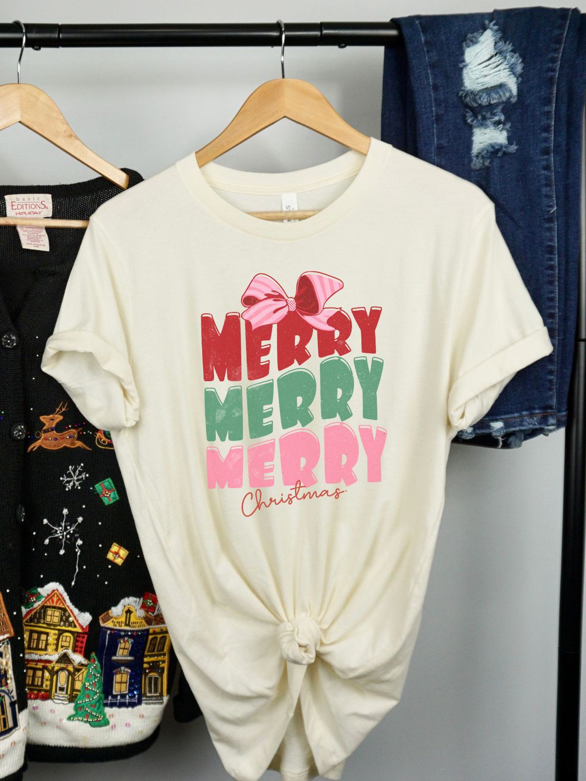 Merry Christmas Womens T-Shirt