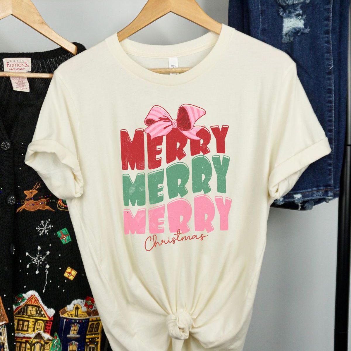 Merry Christmas Womens T-Shirt