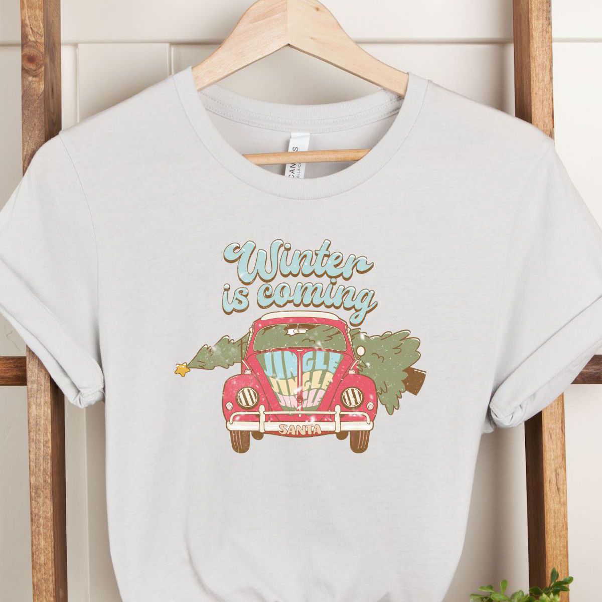 Winter Car Unisex Tee Christmas