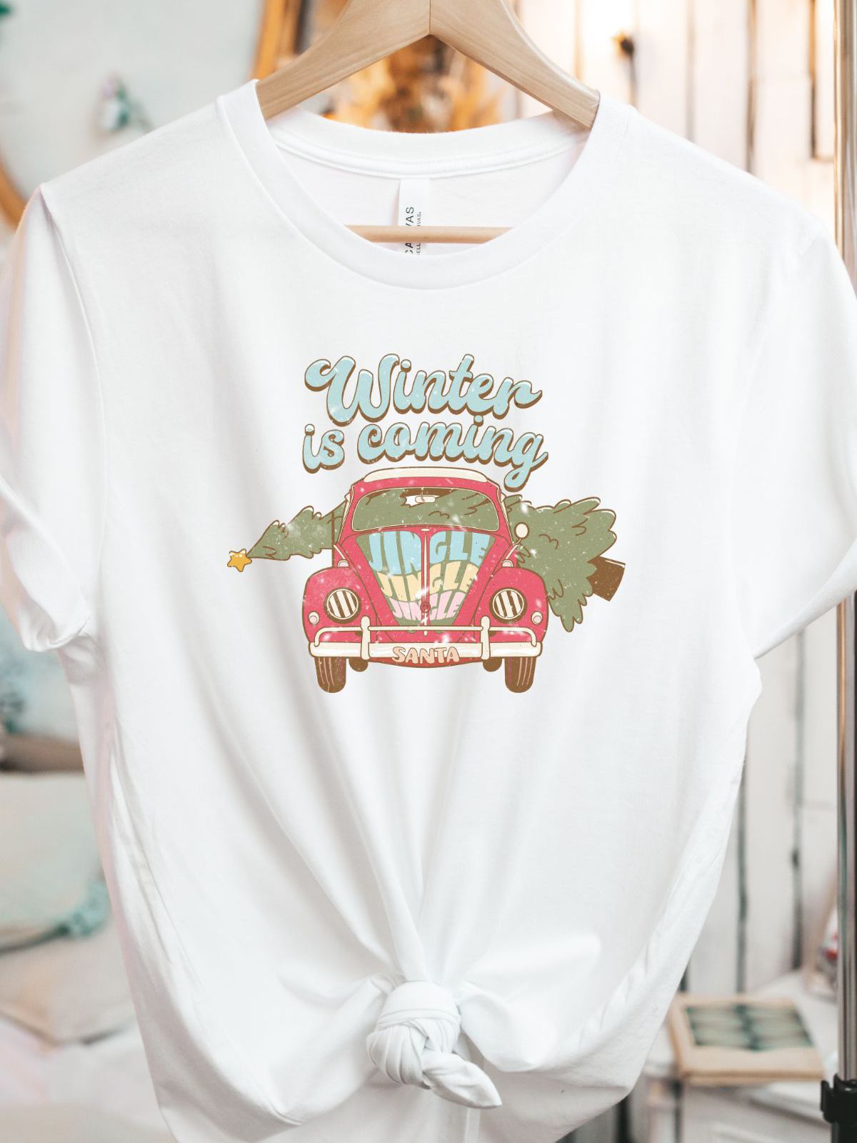 Winter Car Unisex Tee Christmas