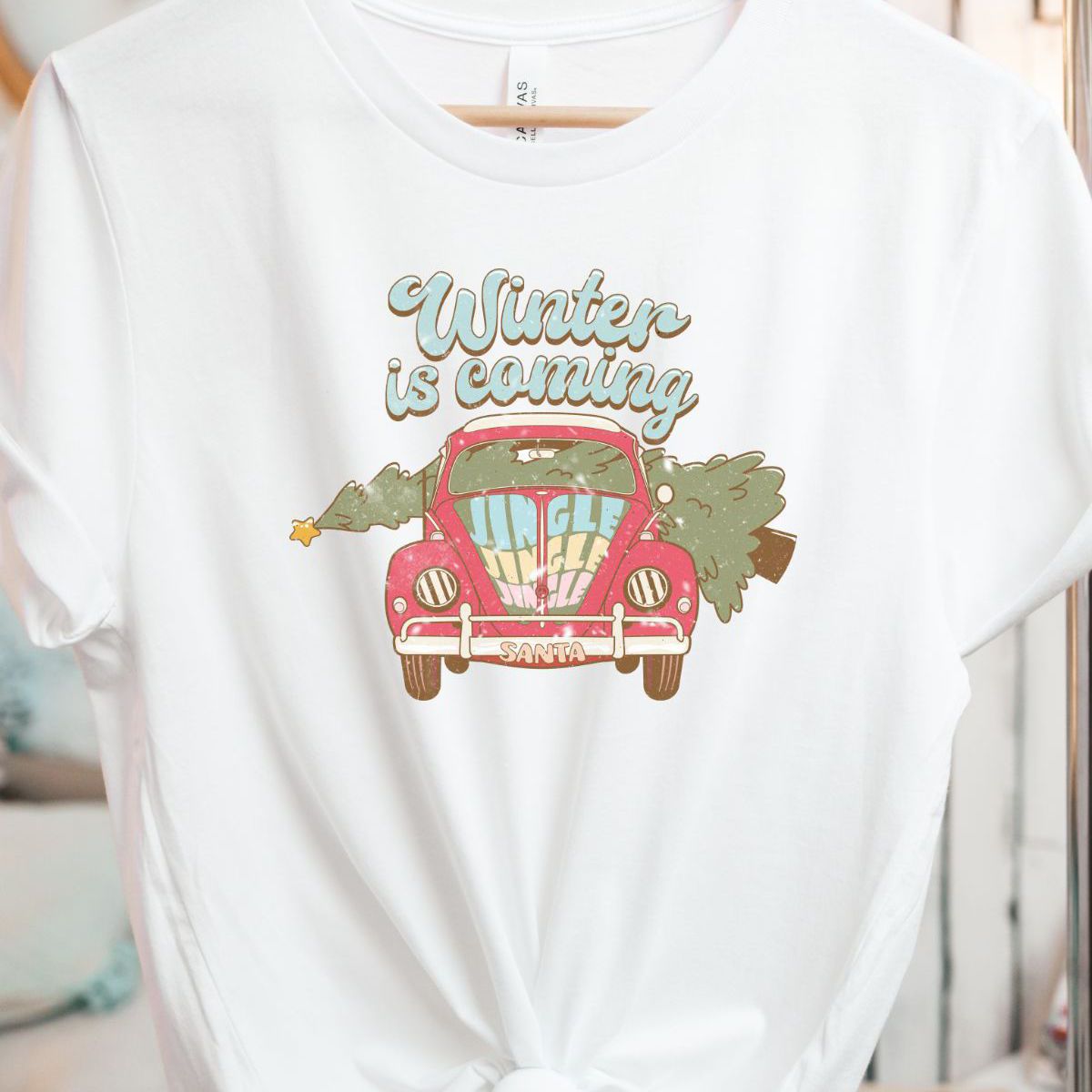 Winter Car Unisex Tee Christmas