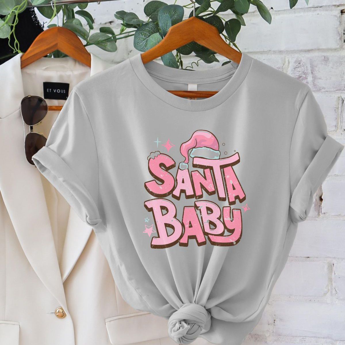 Santa Baby Women Tee Christmas