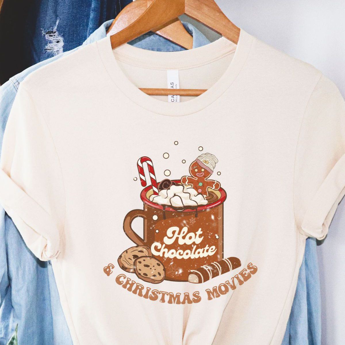 Hot Chocolate Womens Tee Christmas