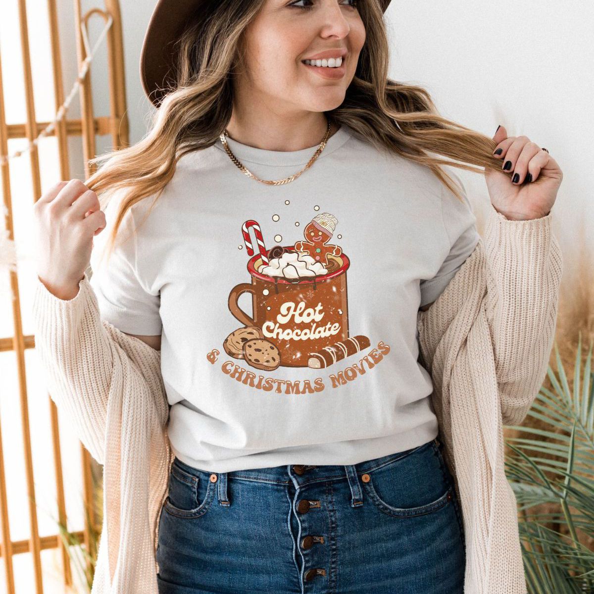 Hot Chocolate Womens Tee Christmas